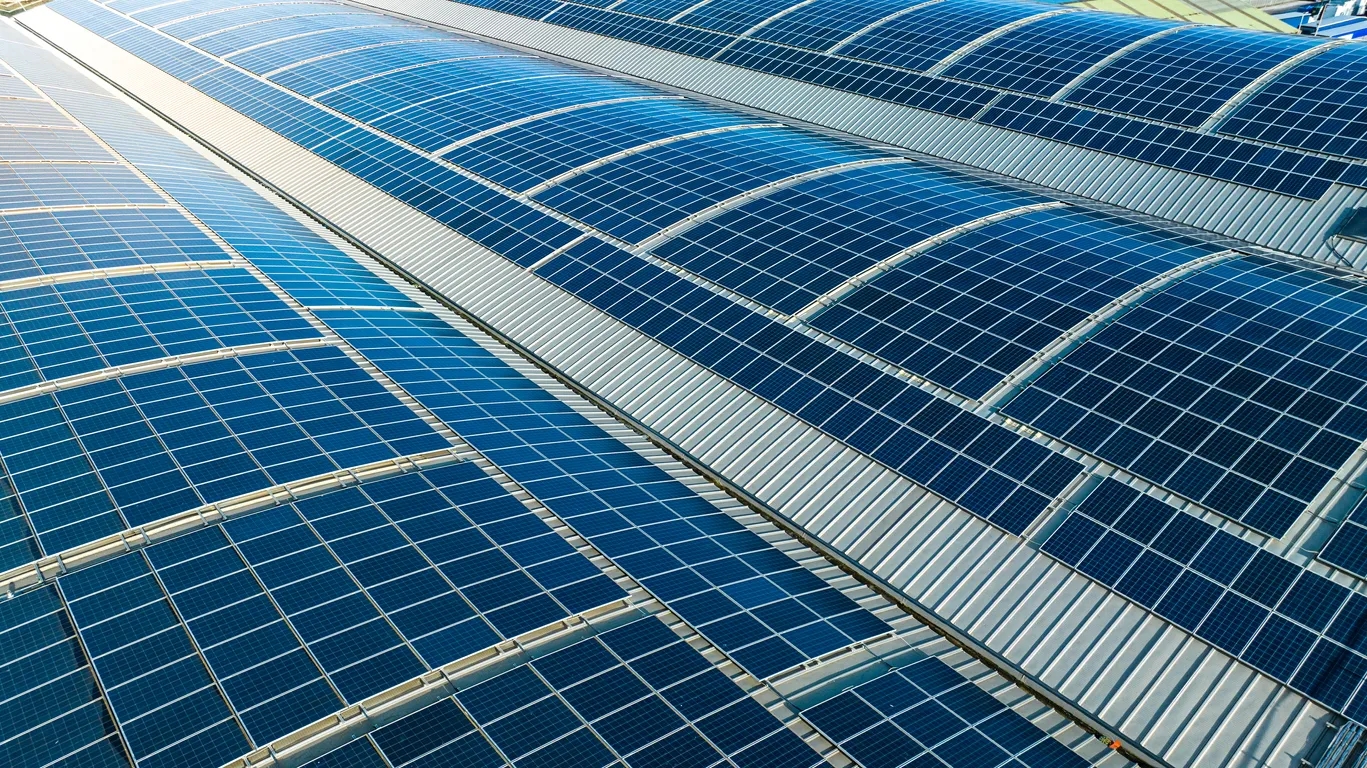 Solar panels on industrial units and warehouses