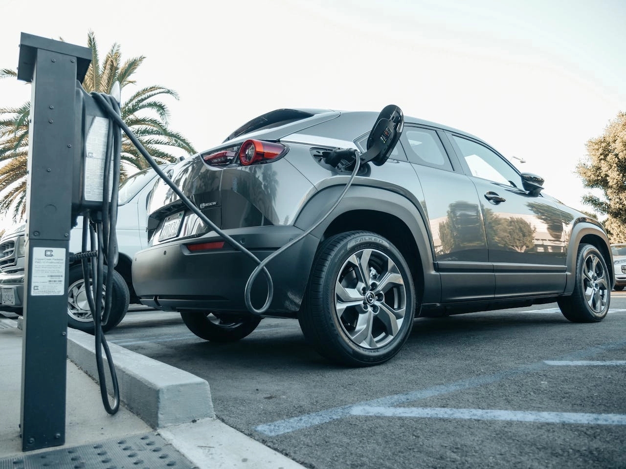 Car charging from EV charging port