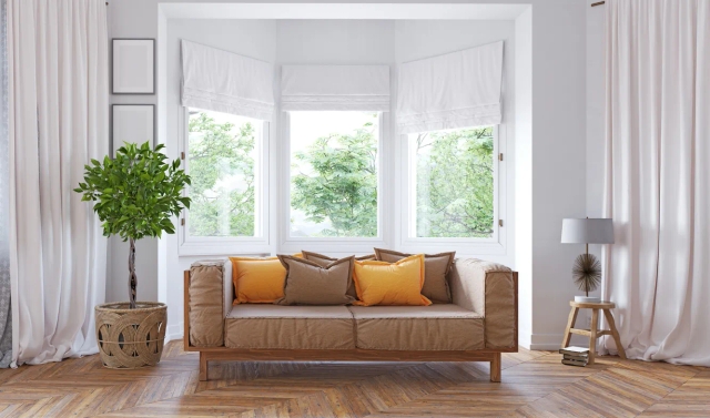 Windows in a modern setting