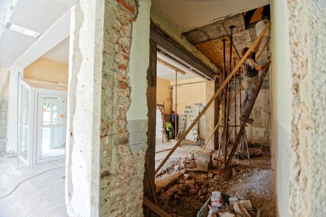 Renovation project on derelict property
